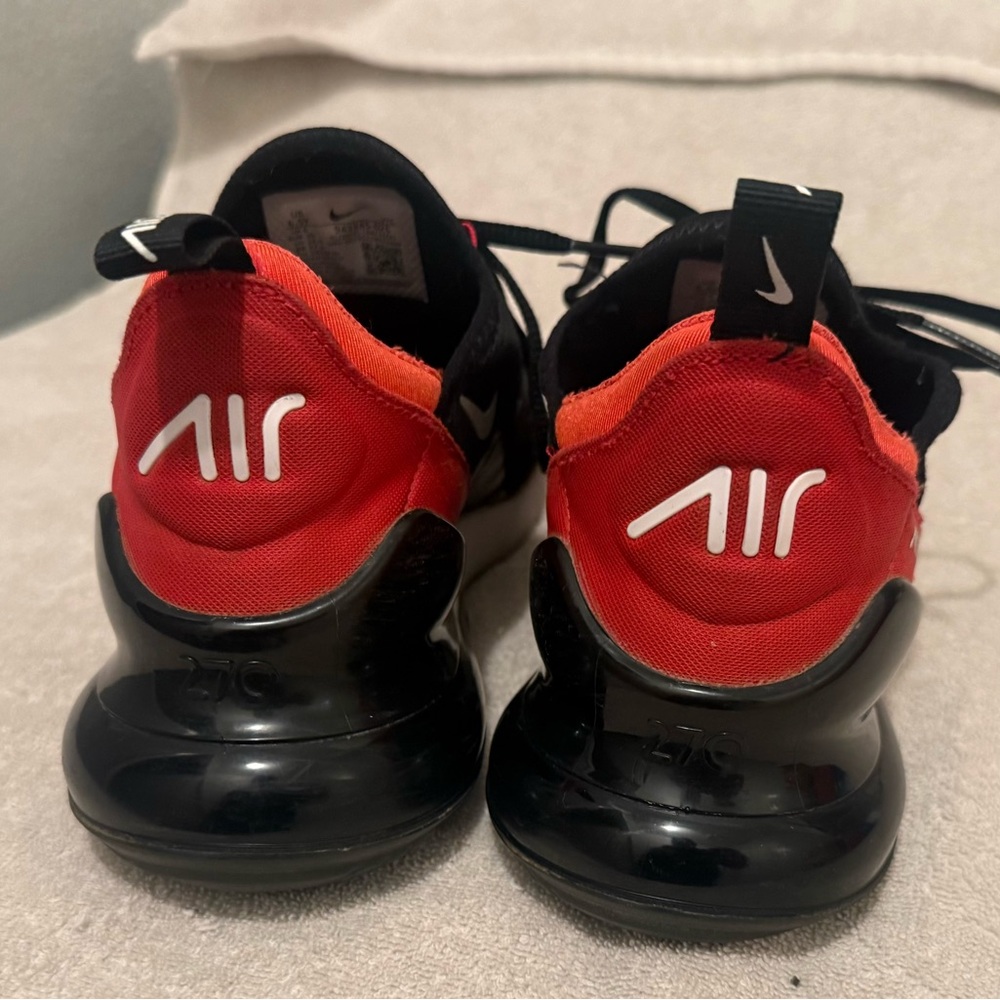 Nike Black and Red Air270 Athletic Sneakers - Picture 5 of 9